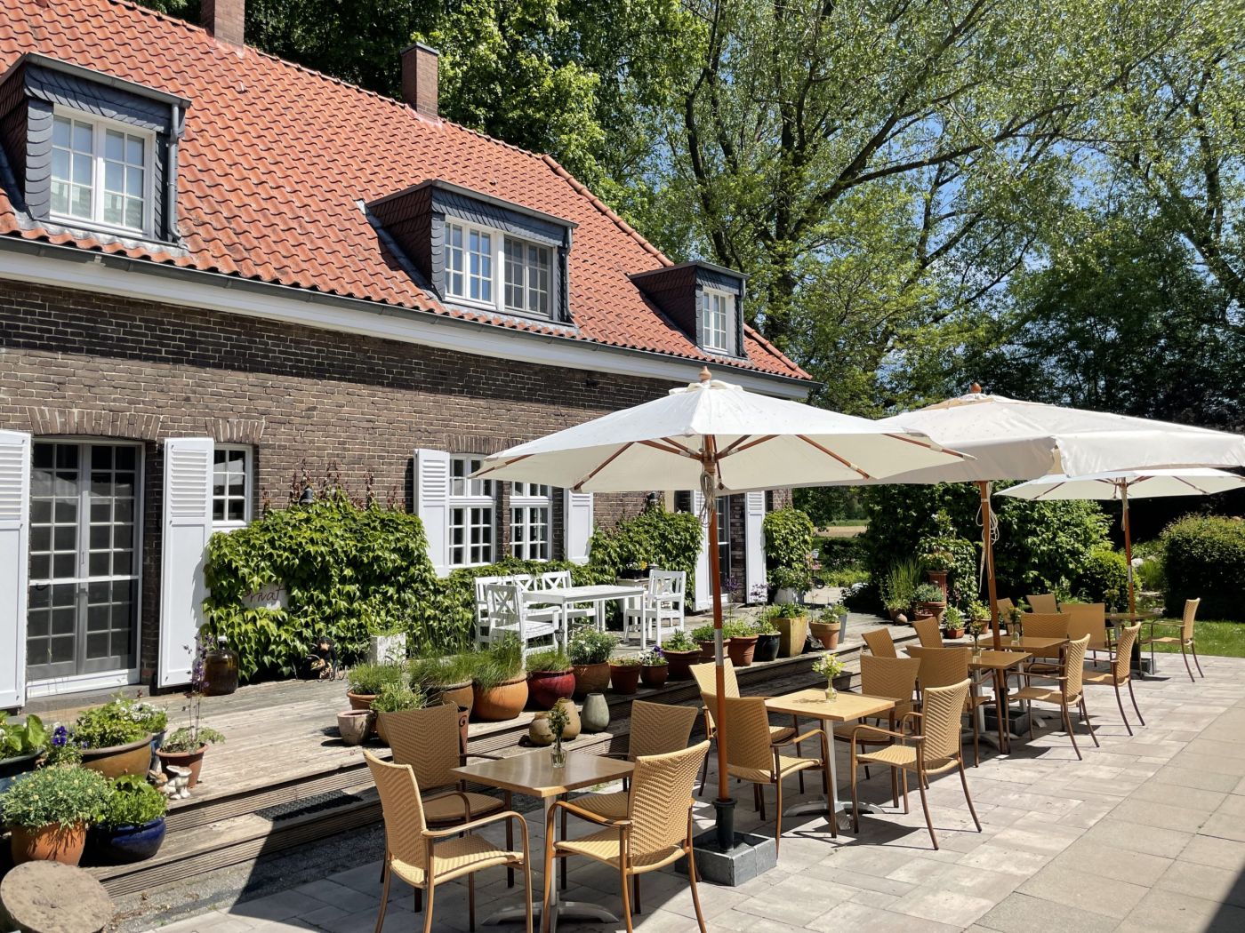 Terrasse im Hofcafe